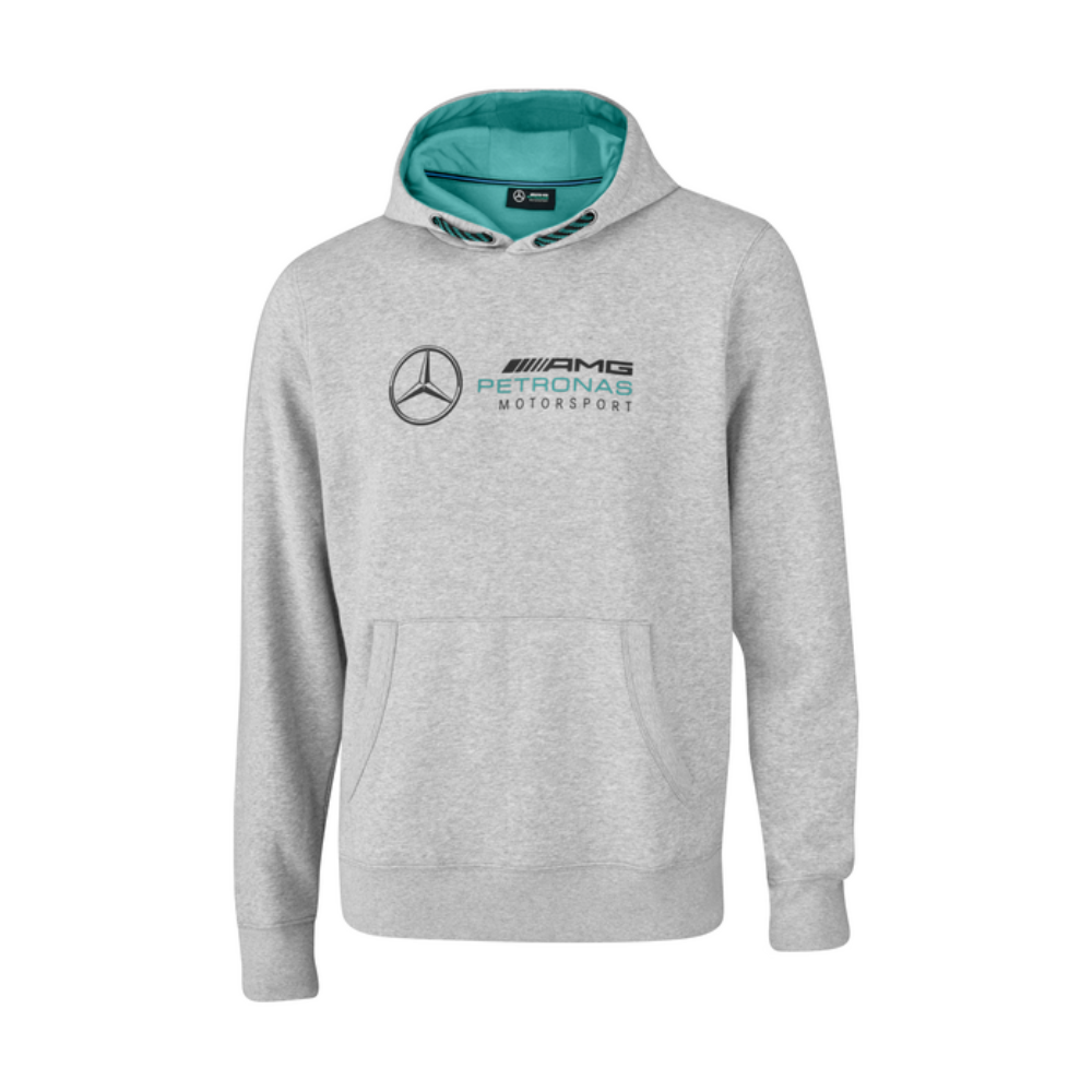 Bluza Mercedes z kapturem szara męska