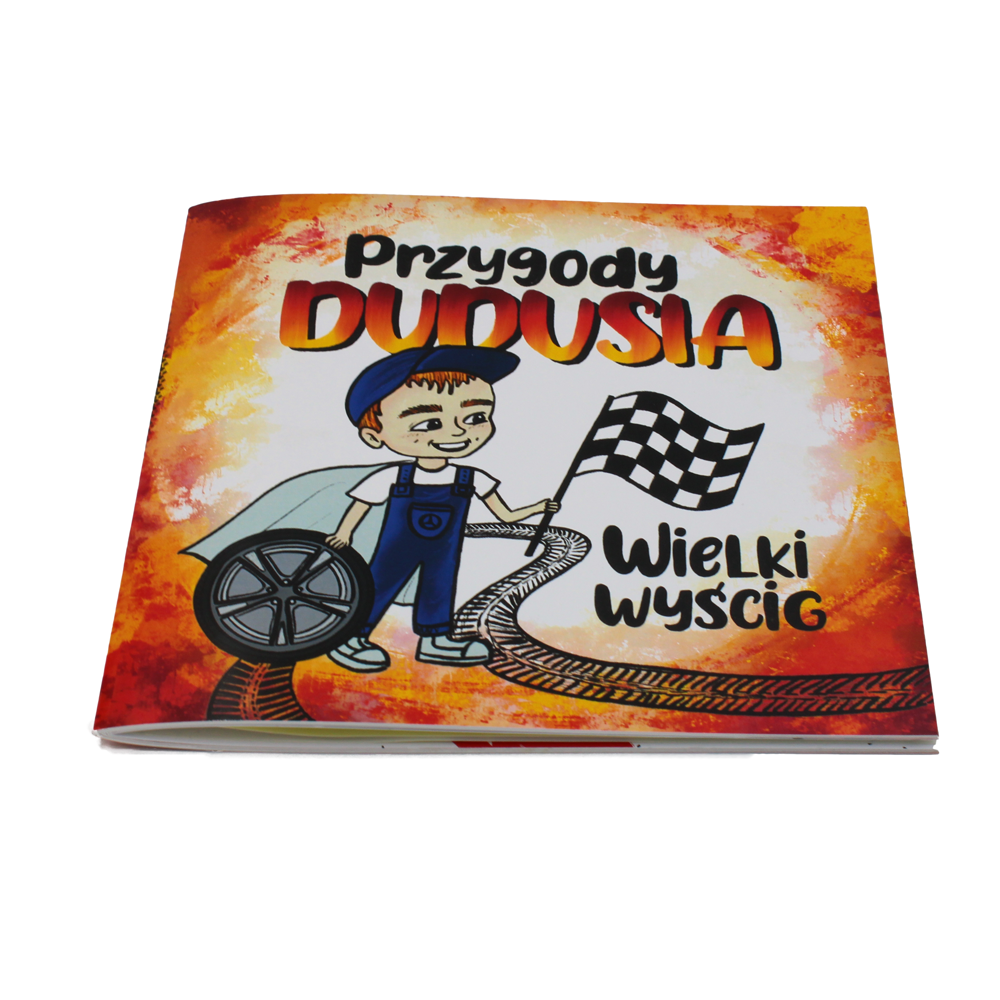Książeczka dla dzieci przygody Dudsia Wielki Wyścig.png
