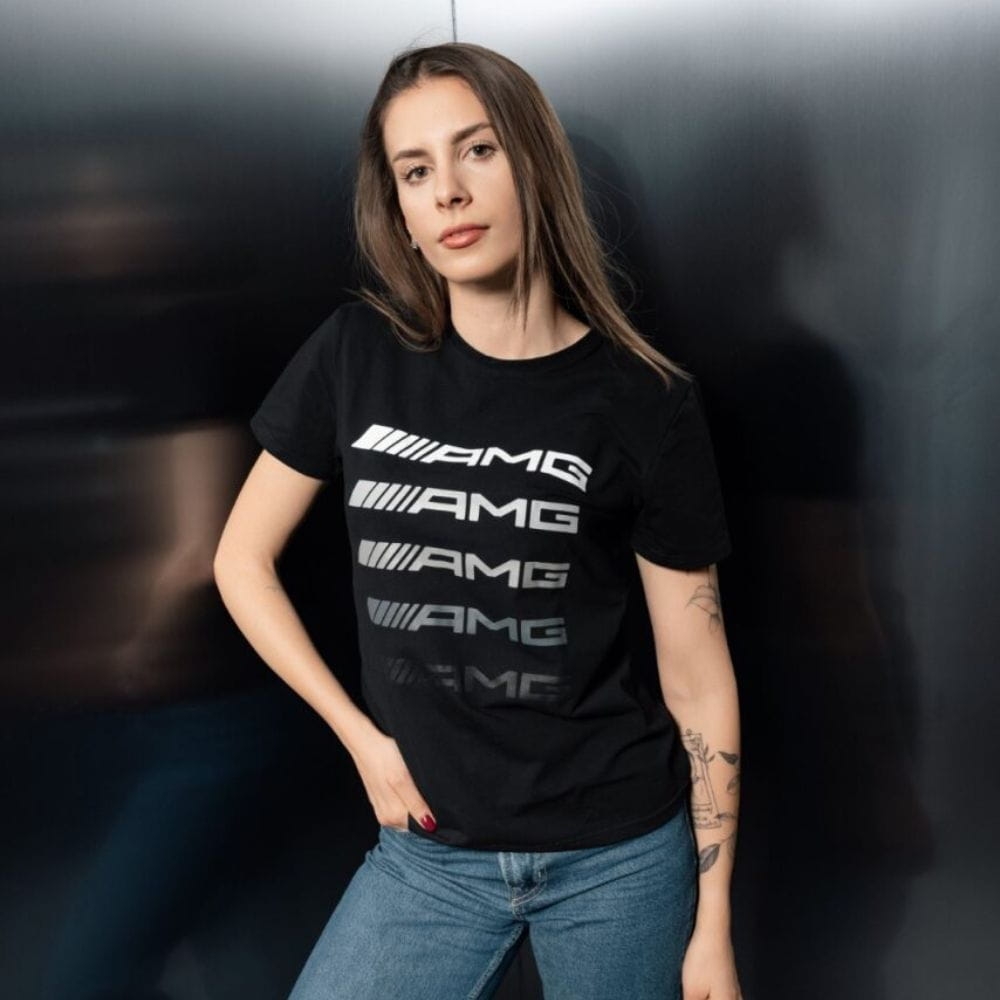 czarna-koszulka-damska-mercedes-amg-#kochamymercedesy-A17768009039G32