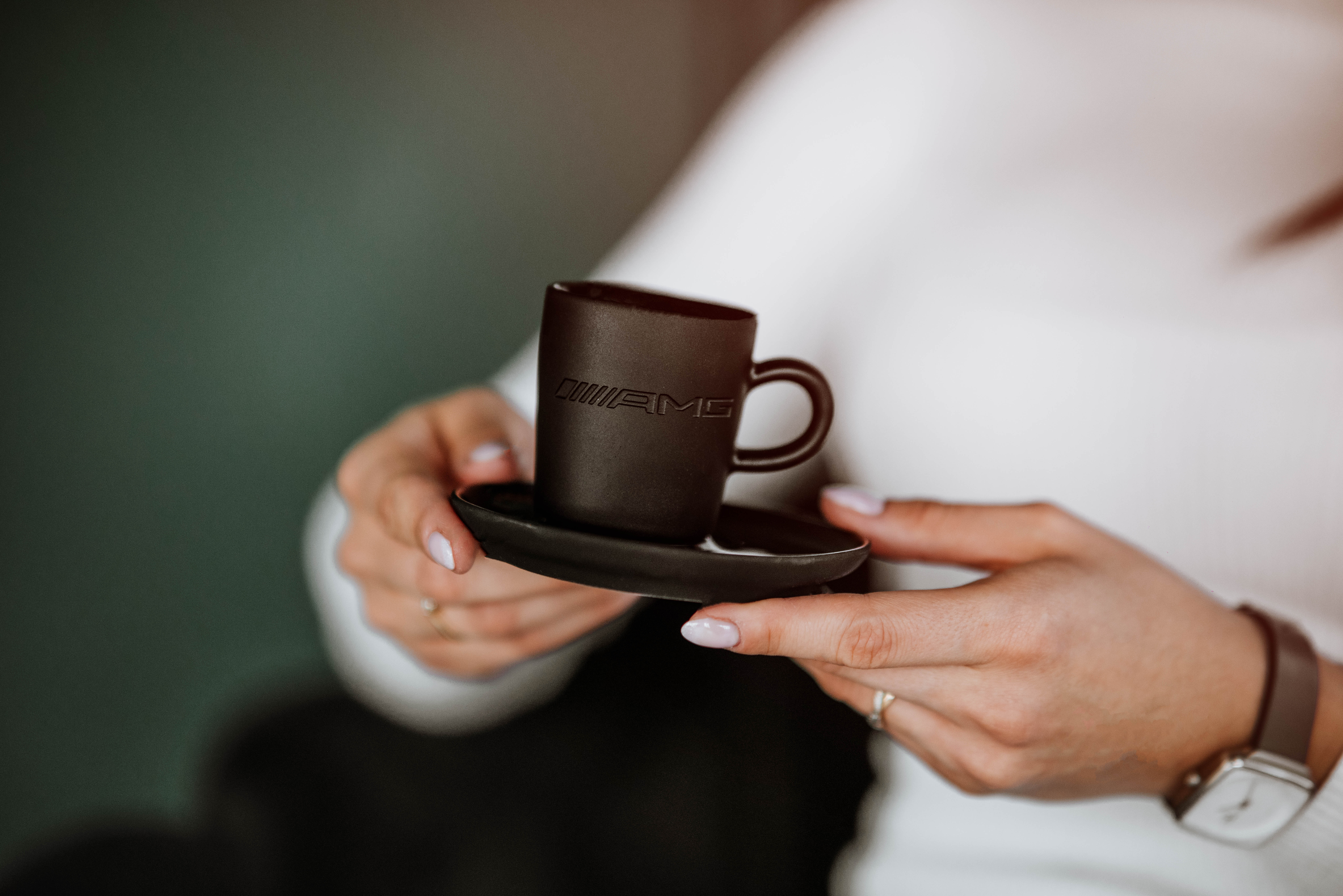 filiżanka czarna do espresso mercedes-benz AMG 